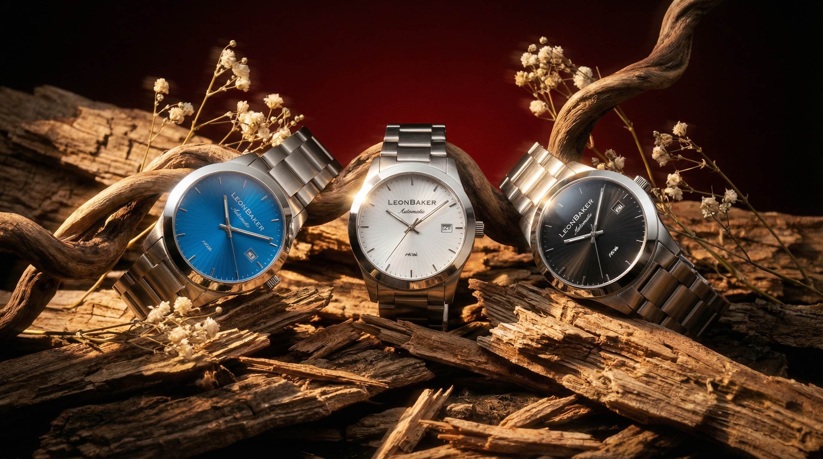 Ross Forth Collection - Blue, Silver, and Black dial automatic watches